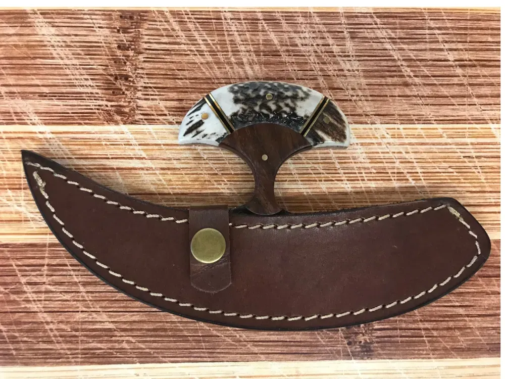 Damascus Steel Angler Ulu - 2