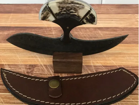 Damascus Steel Angler Ulu