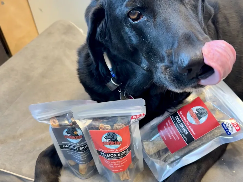 AlaSkins Salmon Dog Treats (dog & cat treats!) - 3