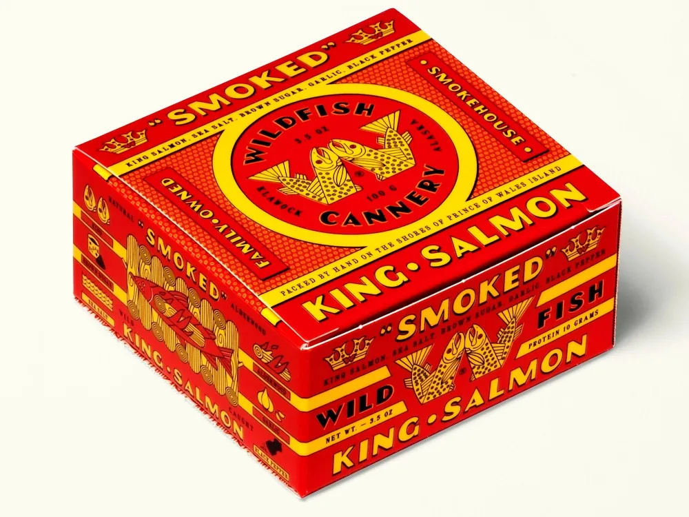 Canned Smoked King Salmon - 1
