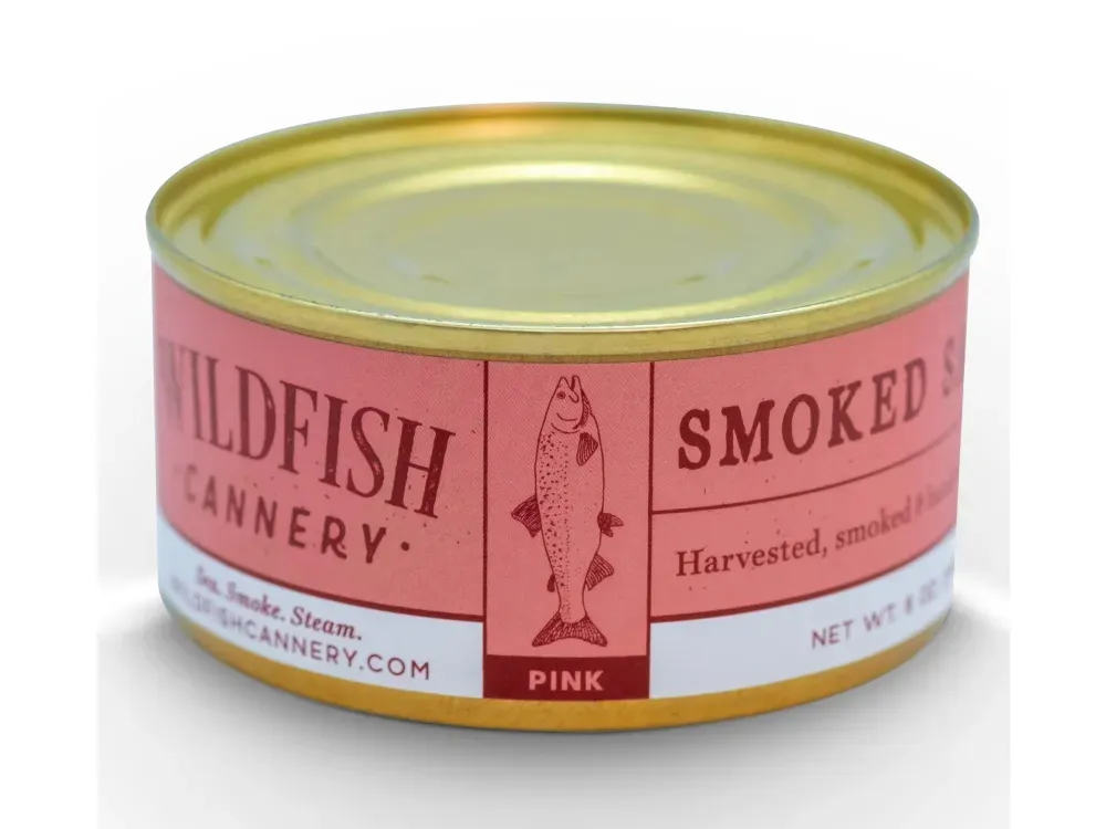 Canned Smoked Pink Salmon - 1