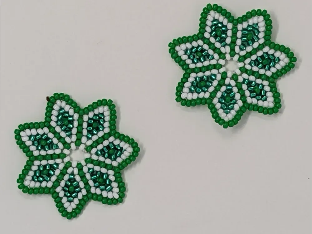 Seven Pointed Shishmaref Beadwork Star - 5