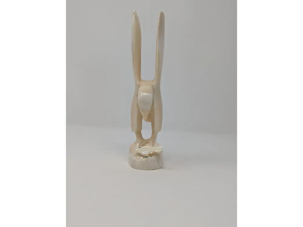Carved Walrus Tusk - Eagle - 3