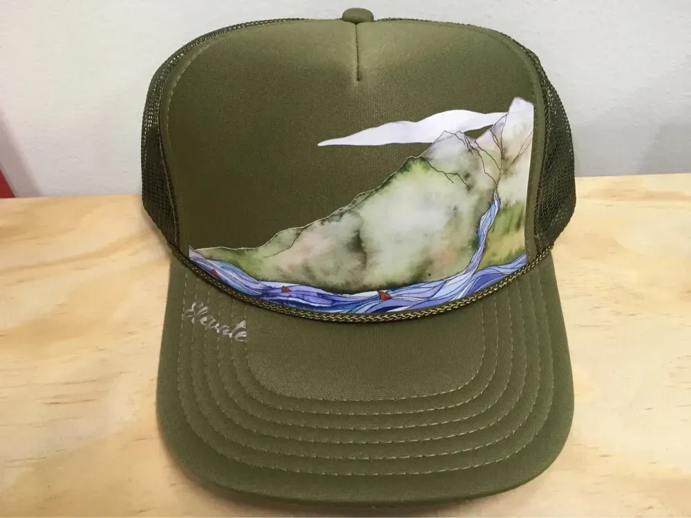 Prescient Passage Artful Trucker Hat - 1