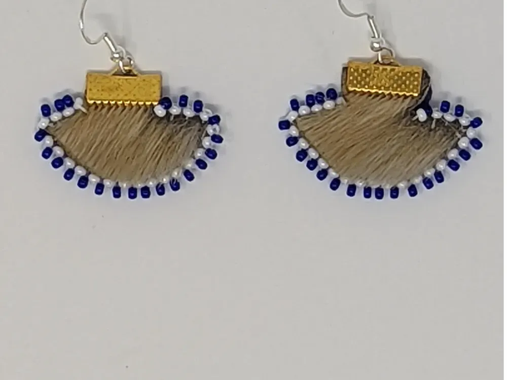 Seal Skin Ulu Beaded Earrings - 3
