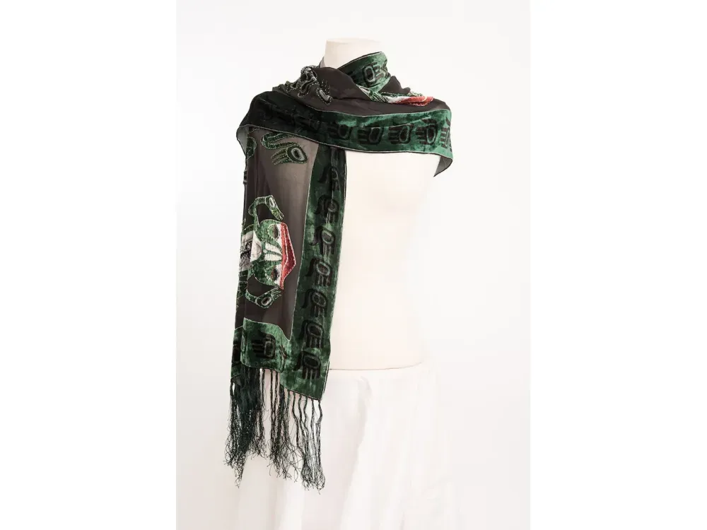 Beaded Frog Scarf - 3
