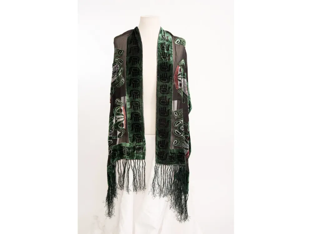 Beaded Frog Scarf - 2