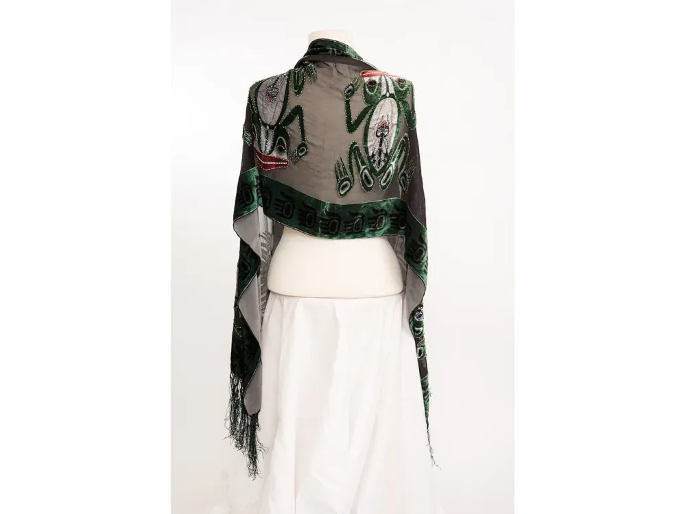 Beaded Frog Scarf - 1
