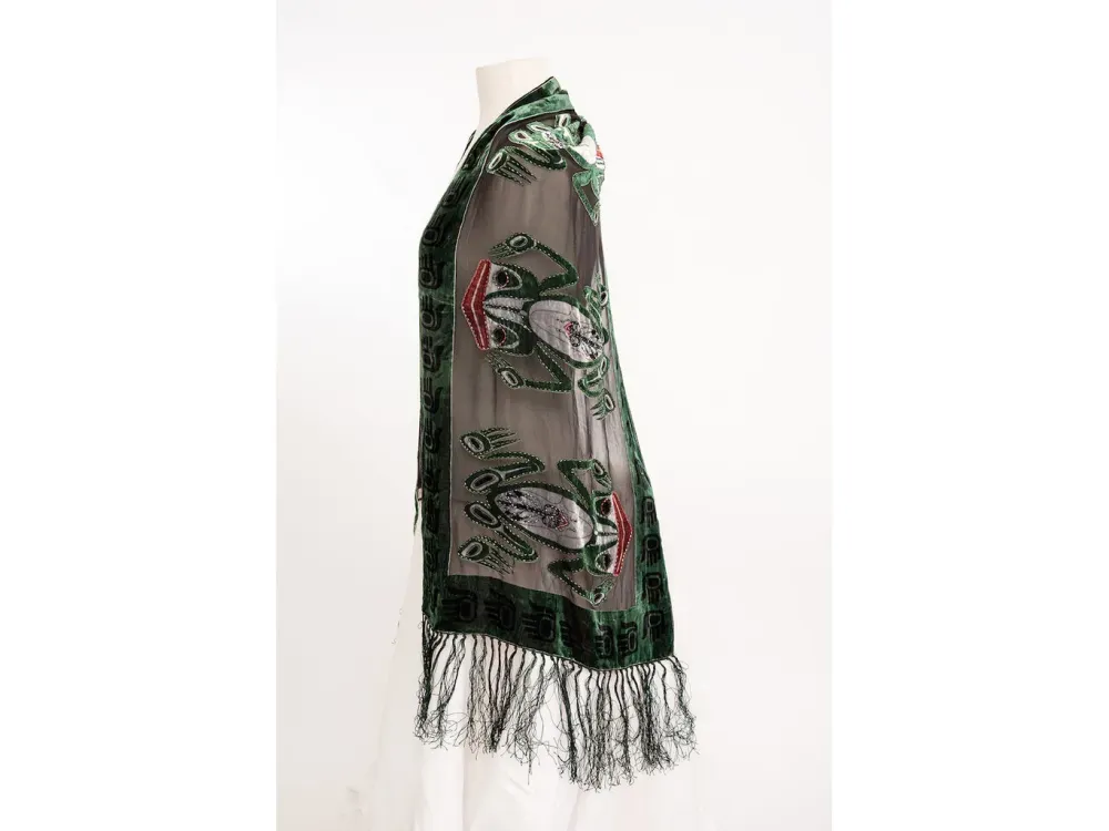 Beaded Frog Scarf - 4