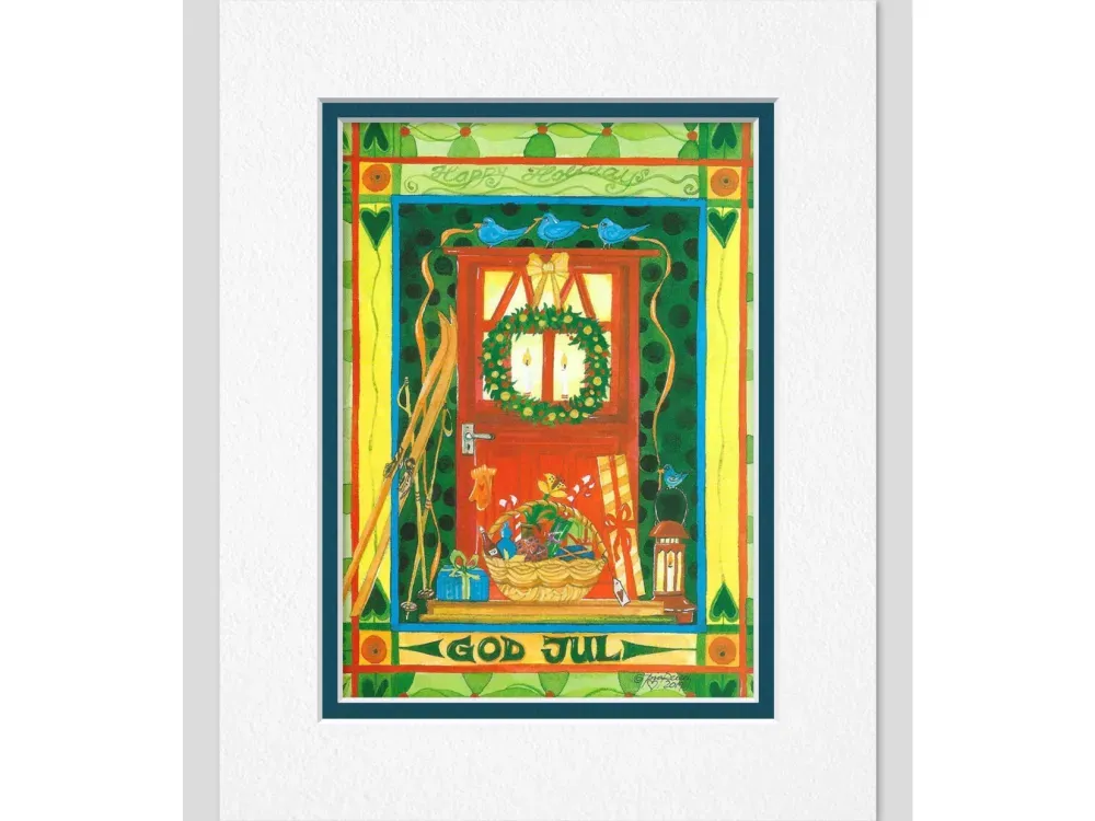 Pia Reilly's "God Jul" Art Card - 1
