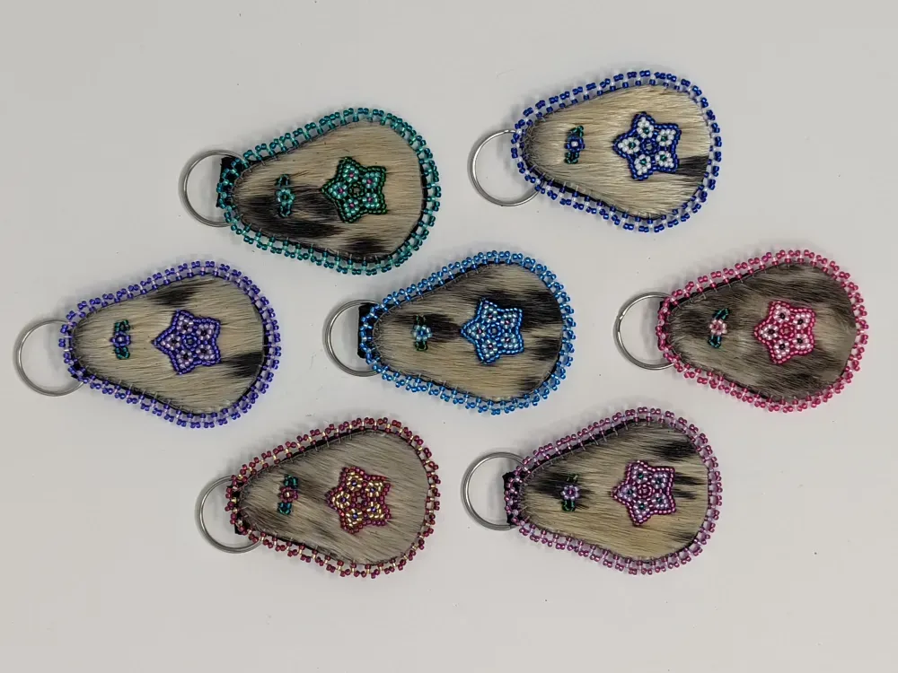 Shishmaref Star Seal Fur Key Chain - 1