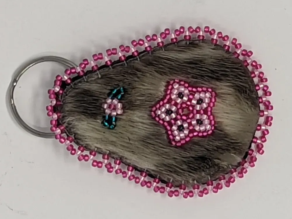 Shishmaref Star Seal Fur Key Chain - 5