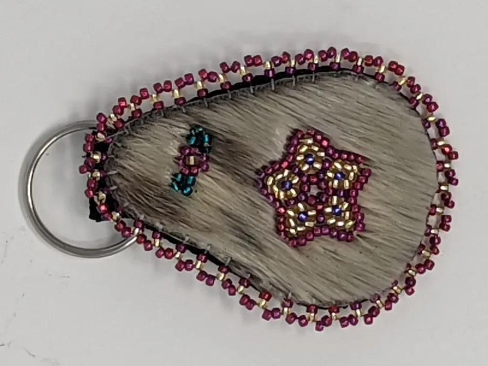 Shishmaref Star Seal Fur Key Chain - 4