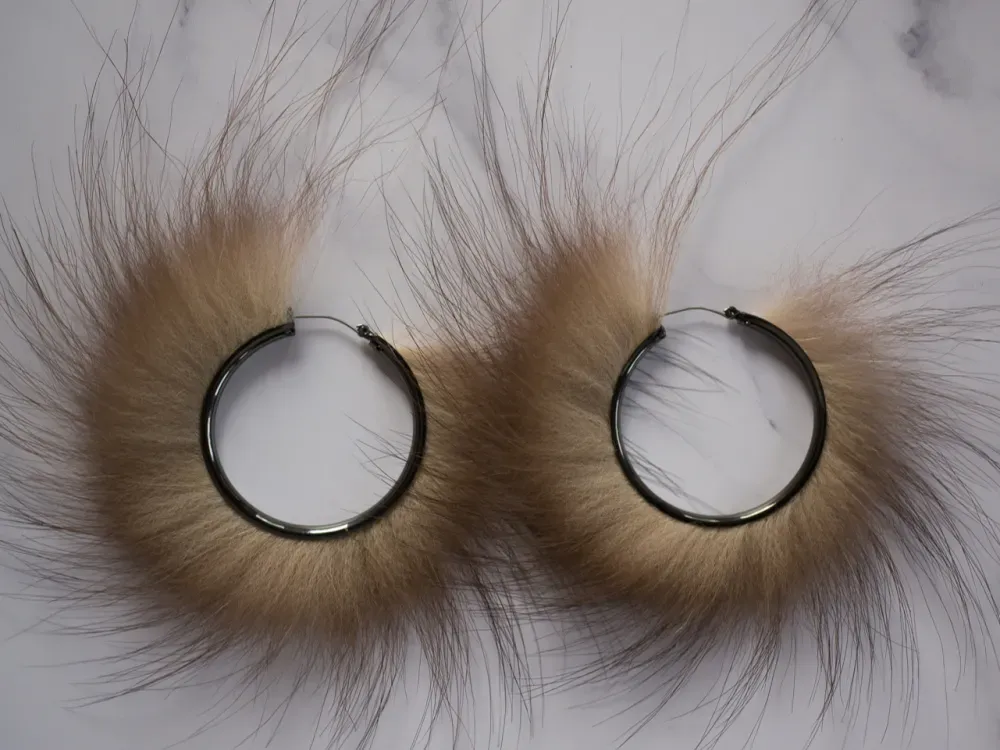 Giant Wolverine Hoop Earrings - Gunmetal finish - 3