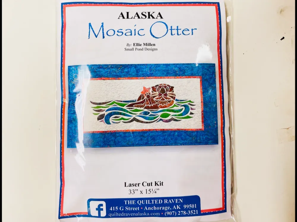 Alaska Mosaic Otter Laser Cut Applique Kit - 1