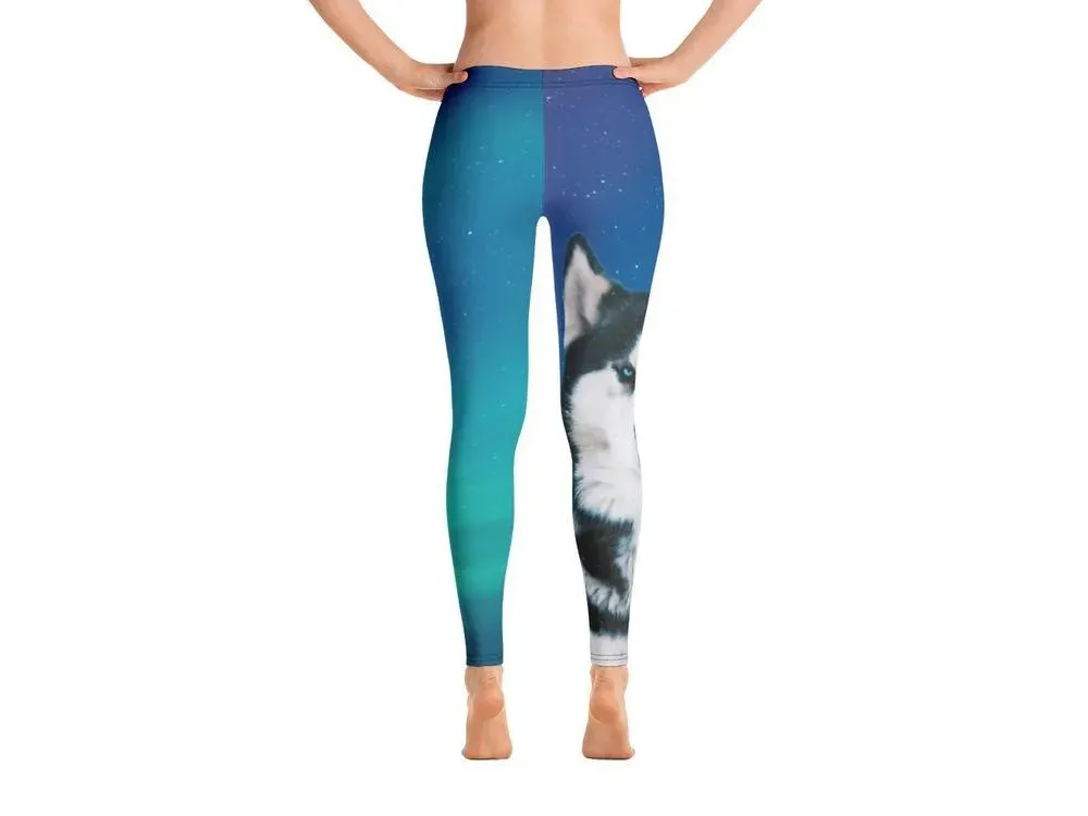 Husky Aurora Borealis Leggings - 2