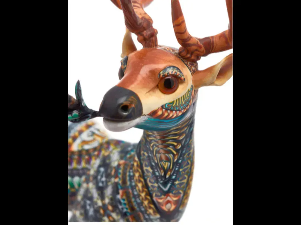 "Elk" Fimo Creations Polymer Clay Sculpture by Jon Anderson - 4