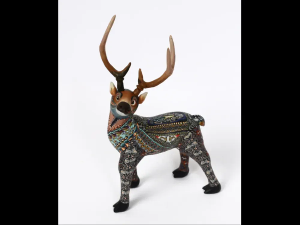 "Elk" Fimo Creations Polymer Clay Sculpture by Jon Anderson - 3