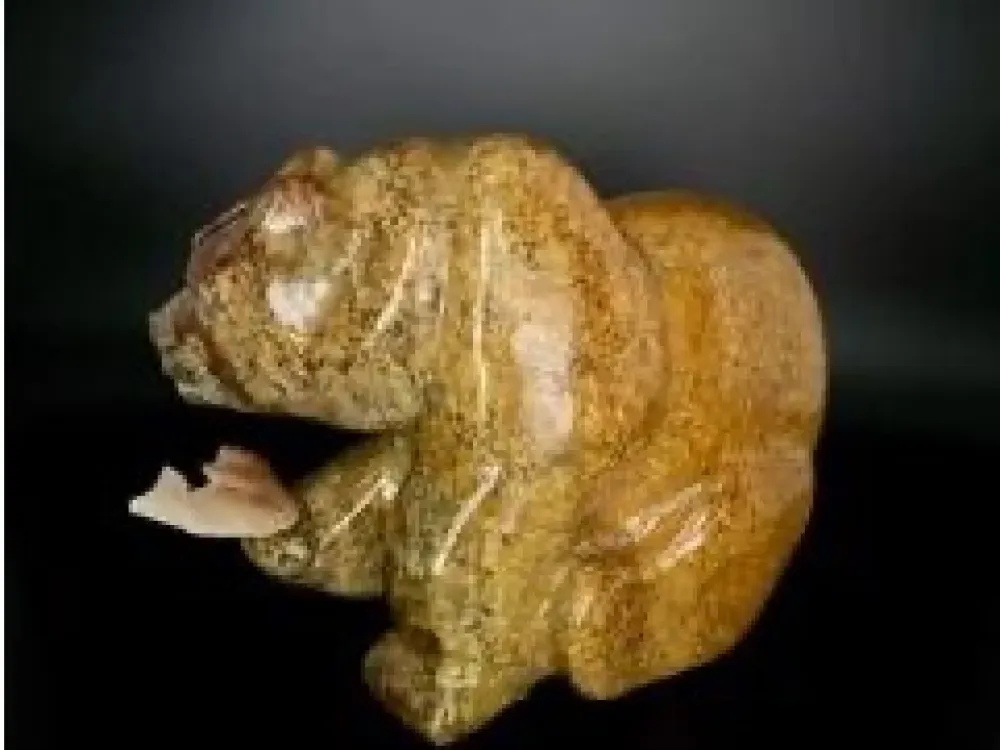 "Soapstone Bear" Carving on Soapstone By Jon Pust - 2