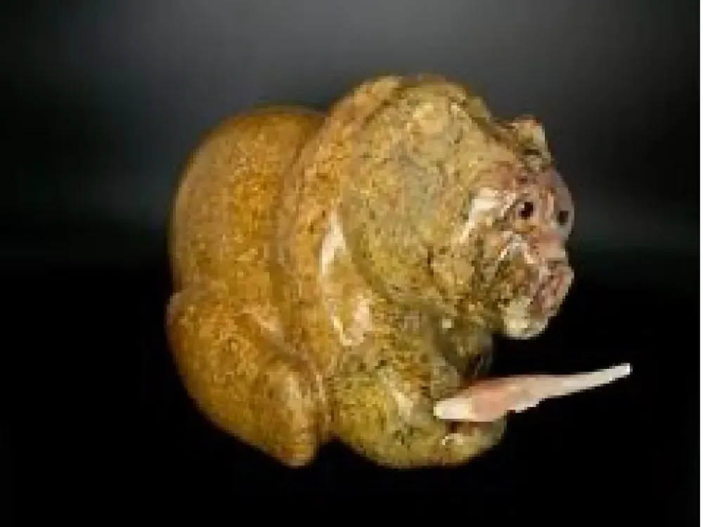 "Soapstone Bear" Carving on Soapstone By Jon Pust - 1