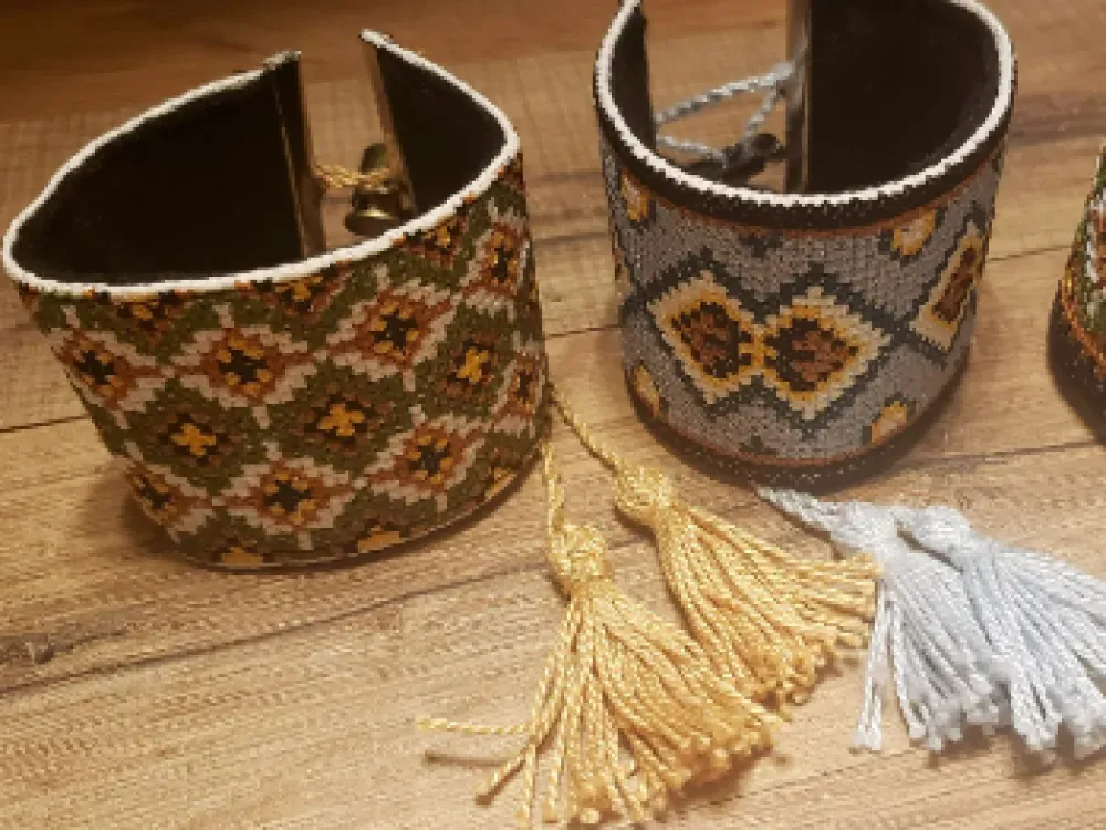 Nordic Embroidered Bracelet - 3