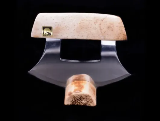 Fossil Walrus Jawbone Ulu