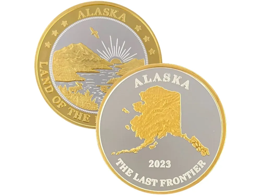 2023 Alaska Map Medallion - 2