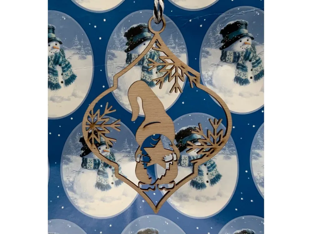 Wooden Christmas Ornament Series 4 - 4