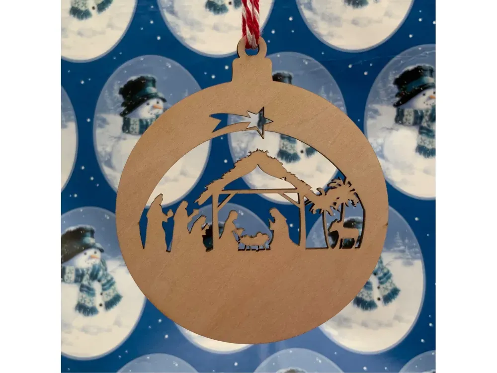 Wooden Christmas Ornament Series 4 - 2