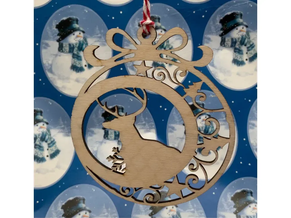Wooden Christmas Ornament Series 4 - 3