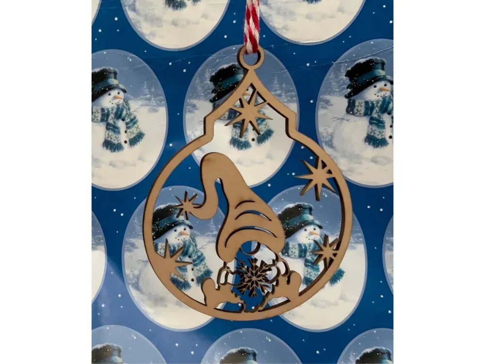 Wooden Christmas Ornament Series 4 - 1