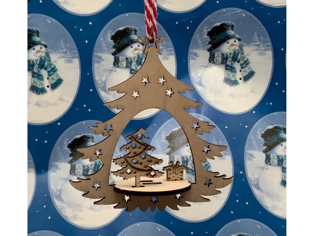 Wooden Christmas Ornament Series1 - 3