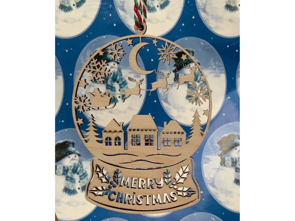 Wooden Christmas Ornament Series1 - 5