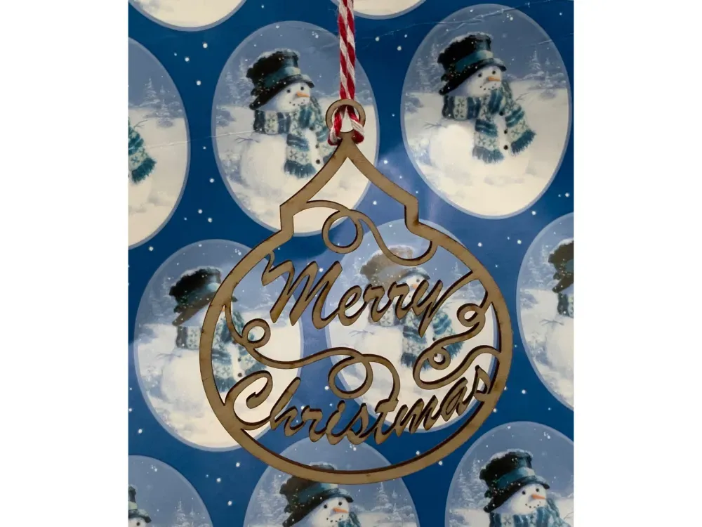 Wooden Christmas Ornament Series1 - 4