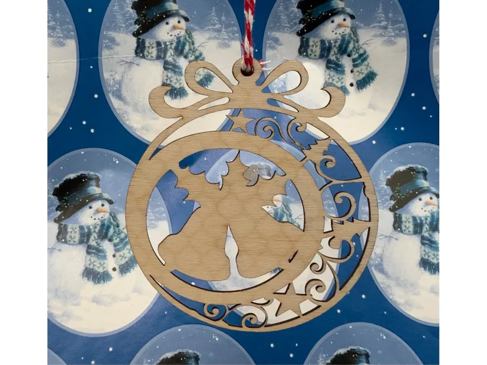 Wooden Christmas Ornament Series1 - 1