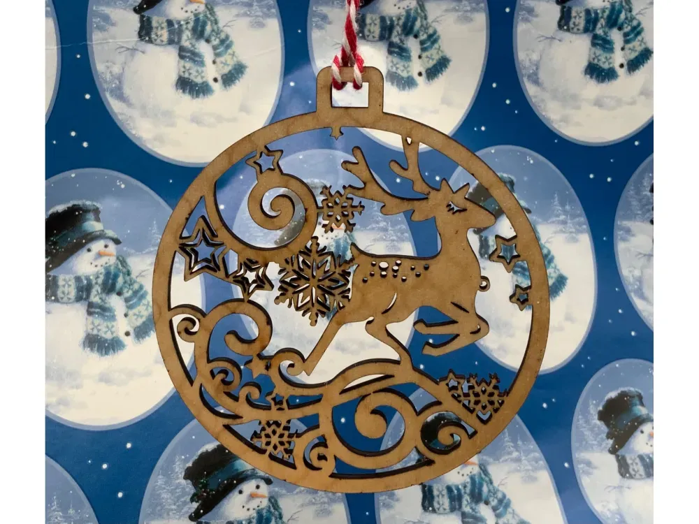 Wooden Christmas Ornament Series1 - 2