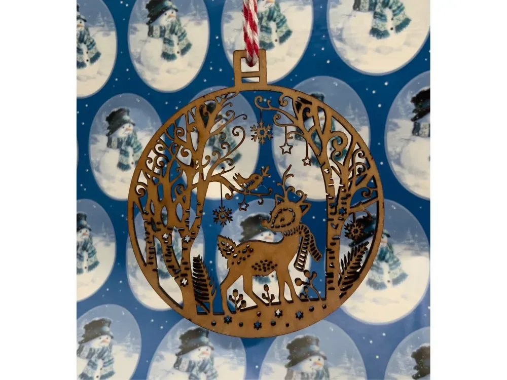 Wooden Holiday Ornament - 2