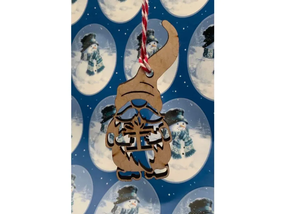 Wooden Holiday Ornament - 3