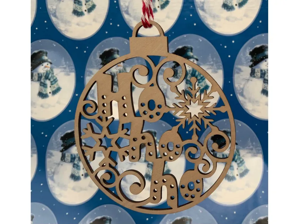 Wooden Holiday Ornament - 1
