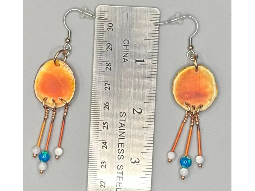 “Midnight Sun” Moose Antler Earrings - 4