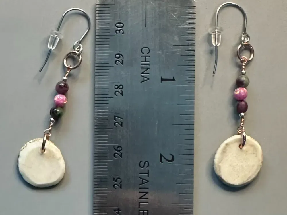 “Alaska Wildrose” Moose Antler Earrings - 3