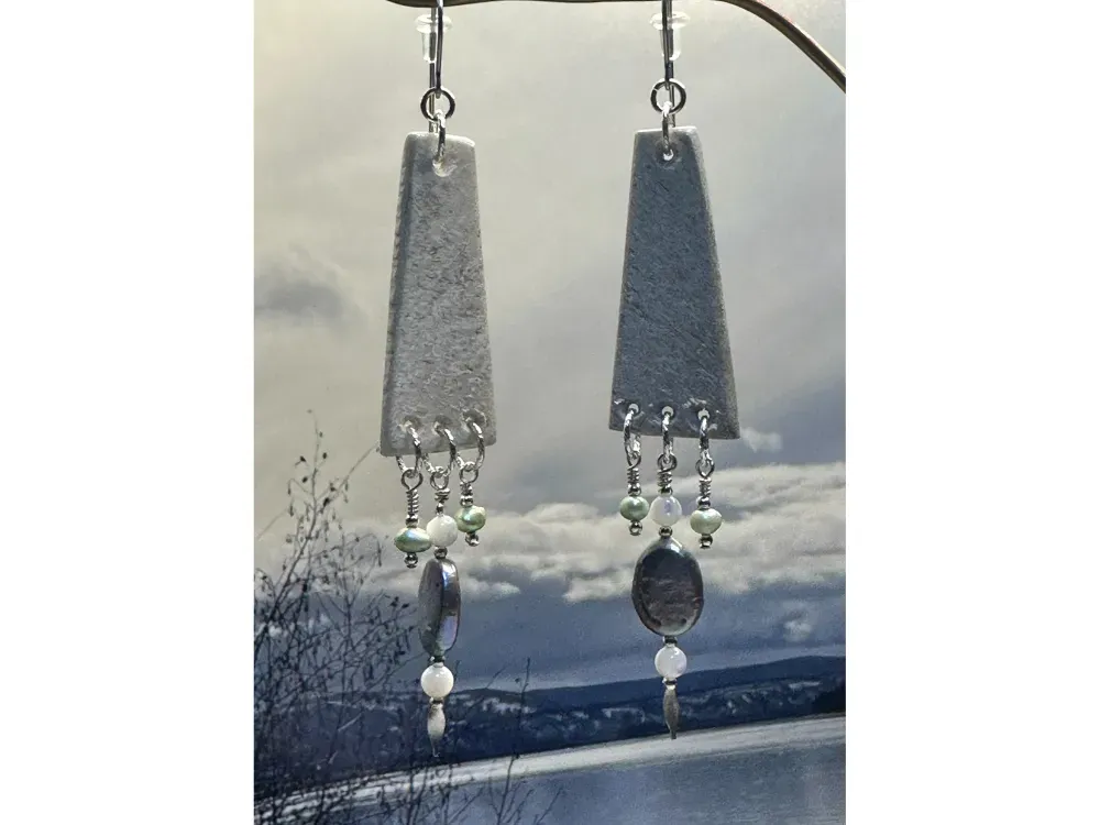 “Frost” Moose Antler Earrings - 2
