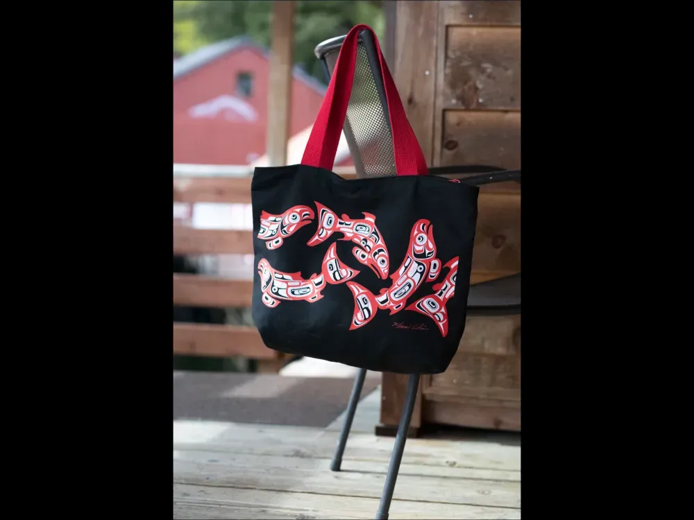 Salmon Run Tote Bag - 2