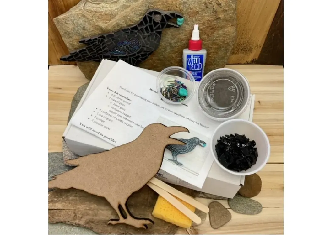 DIY Raven Mosaic Kit - 2