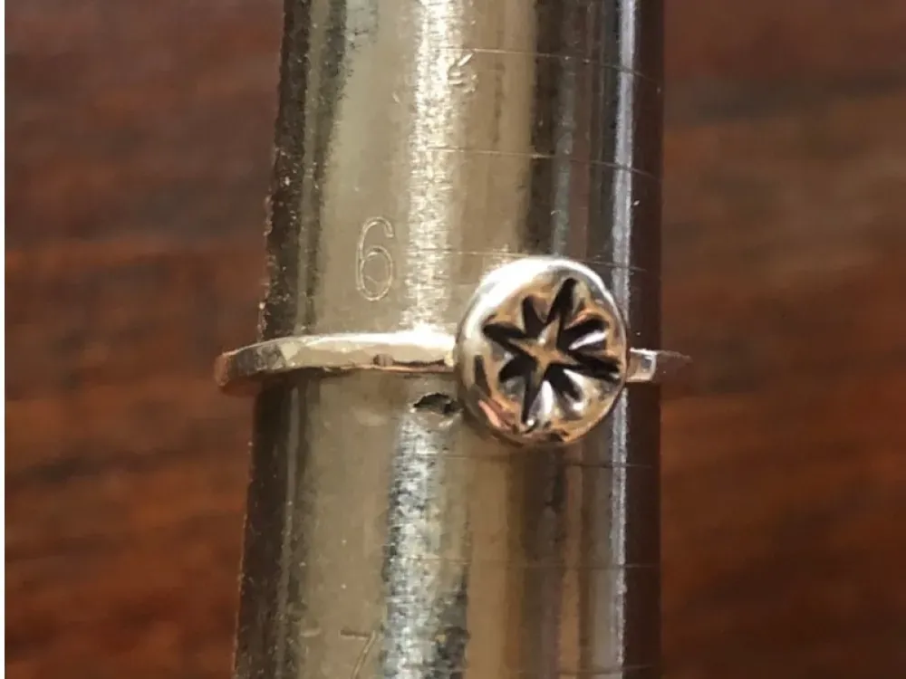 North Star Fine Silver Stackable Ring - 5