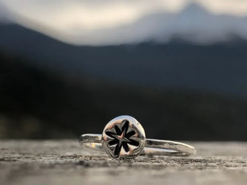 North Star Fine Silver Stackable Ring - 3
