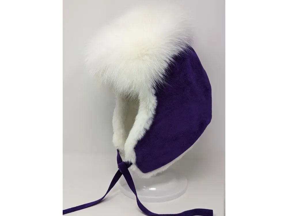 Trapper Hat With Shadow Fox And Rabbit - 4