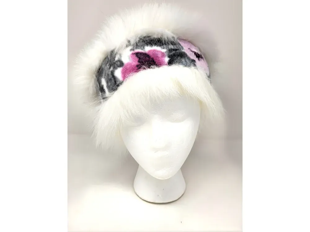 Shadow Fox Fur Headband - 3