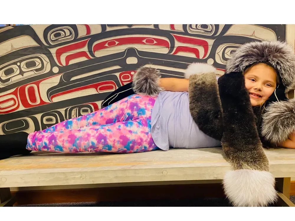 Sea Otter Fur Scarf With Blue Fox - 3