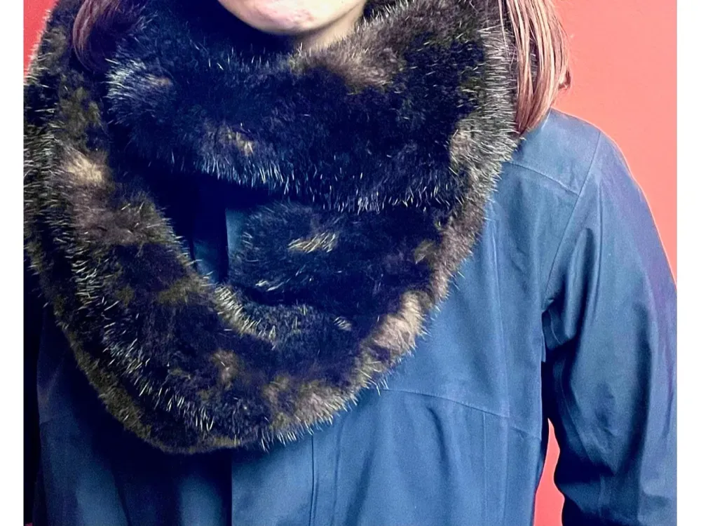 Sea Otter Fur Infinity Scarf - 1